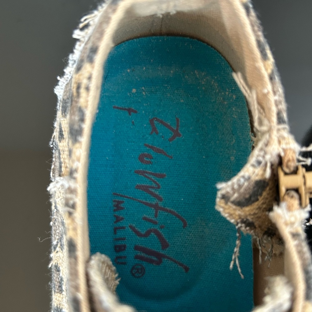 Blowfish Tan Leopard Women’s Sneakers - Picture 2 of 8